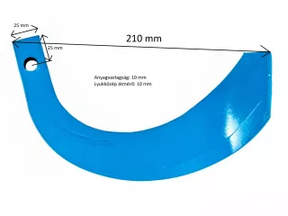 Rotary tiller blade for Japanese compact tractors Iseki / Kubota / Mitsubishi / Shibaura / Yanmar, set of 30 pieces, SPECIAL OFFER! (1)