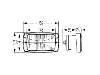 Universeller Einbauscheinwerfer, H4 (1)